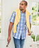 Short Sleeve Casual Check Shirt