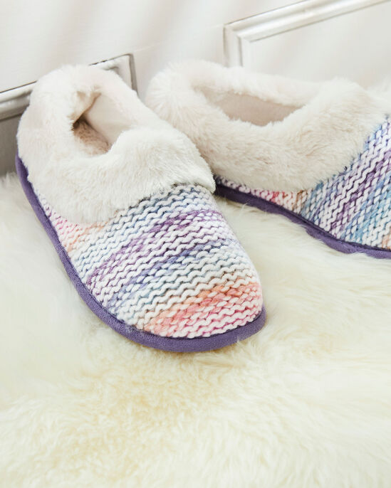 Knitted Cosy Lined Slippers