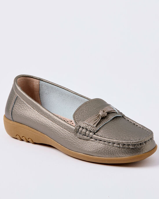 Leather Knot Loafers