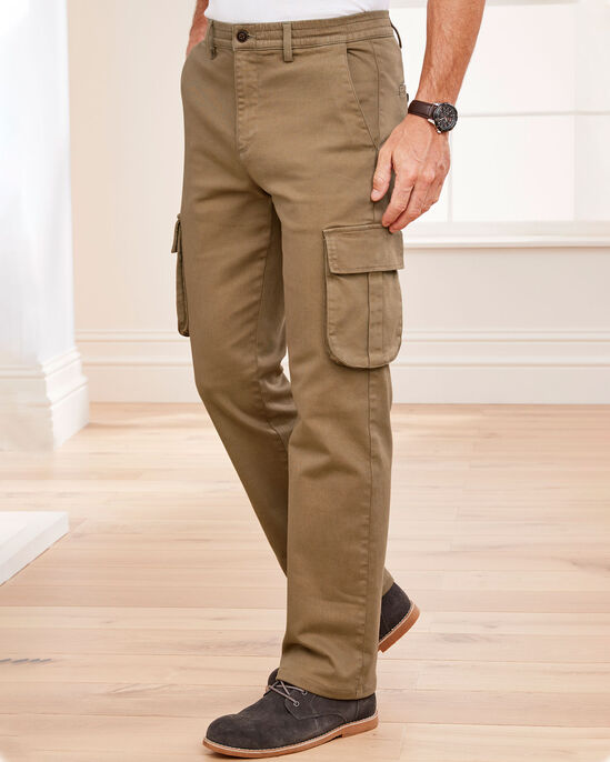 Relaxed Stretch Cargo Trousers