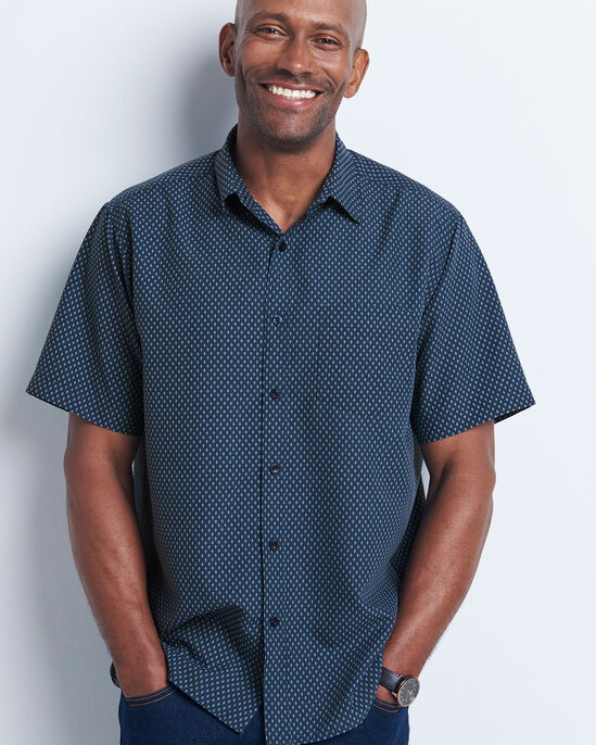 Signature Short Sleeve Soft Touch Geo Print Shirt