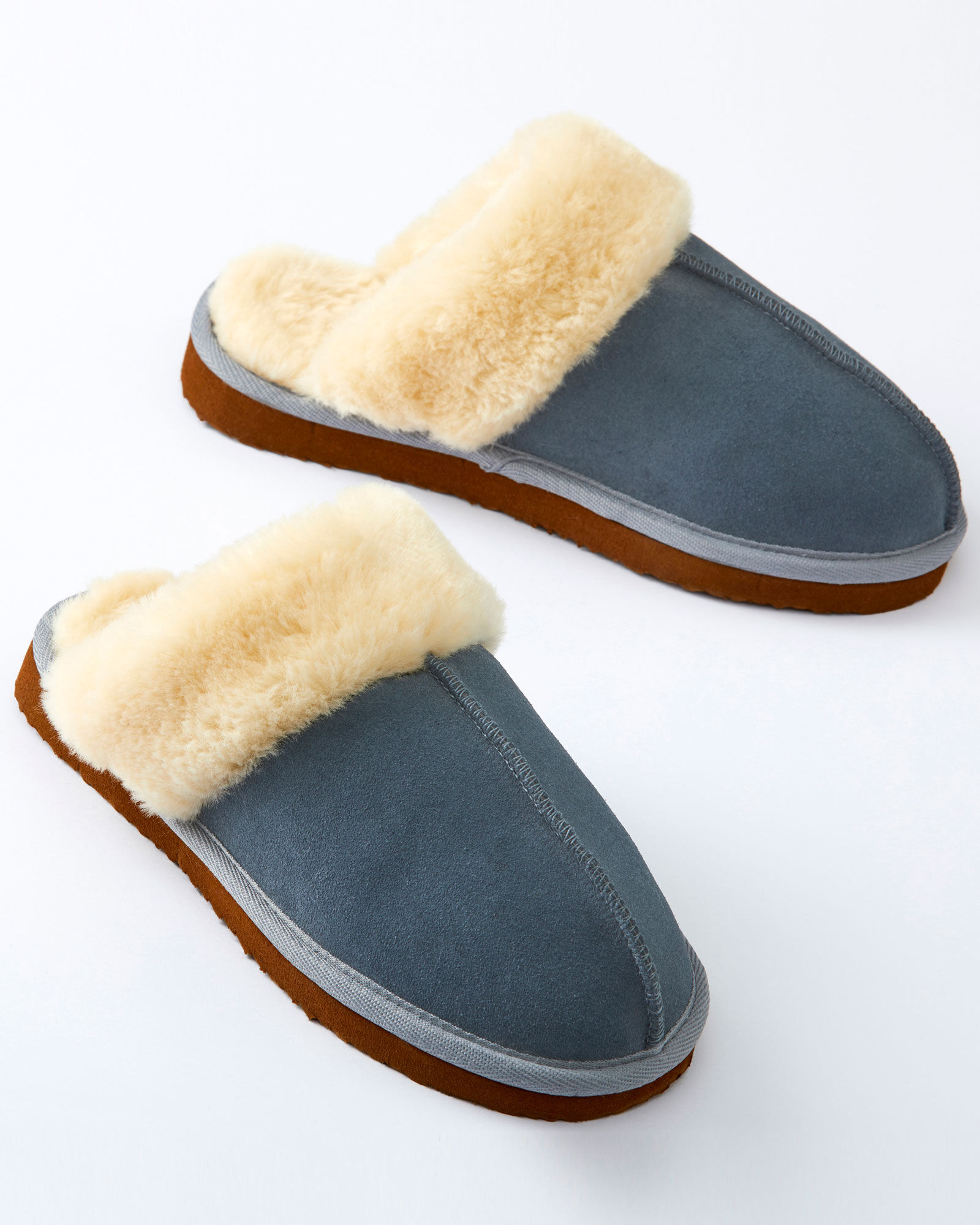 Suede Mule Slippers at Cotton Traders