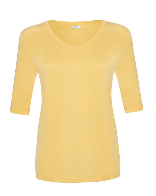 Wrinkle Free Â½ Sleeve V-Neck Jersey T-Shirt