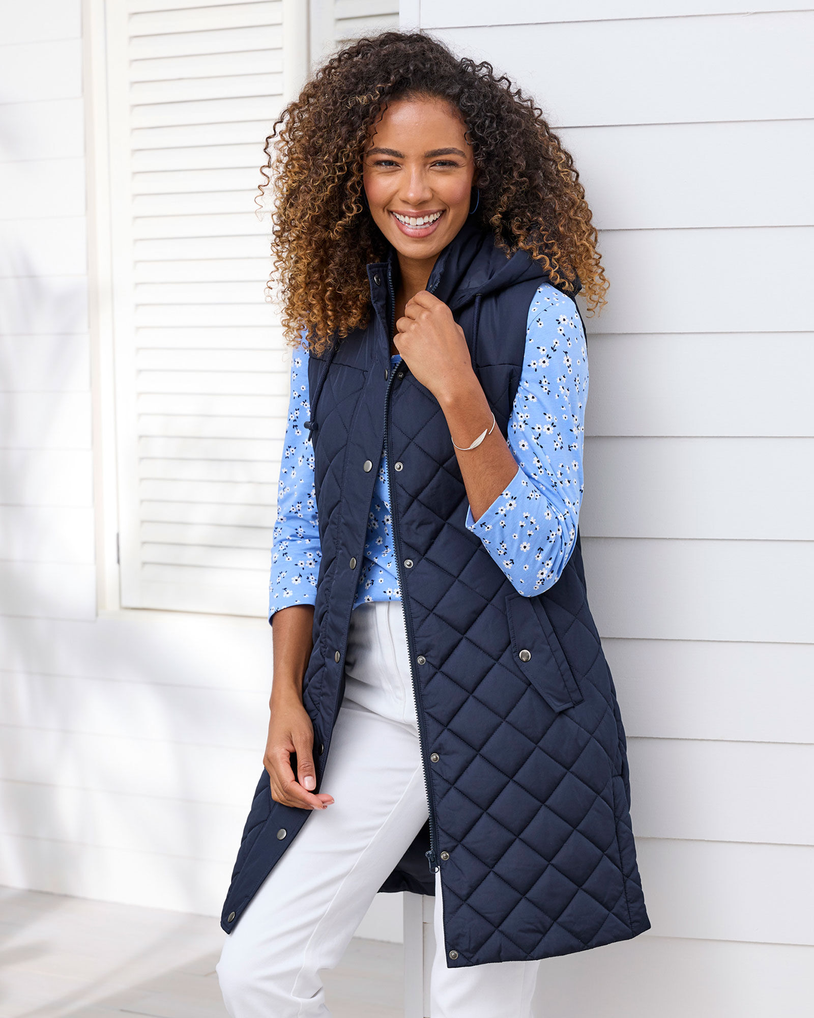 Long line gilet hotsell