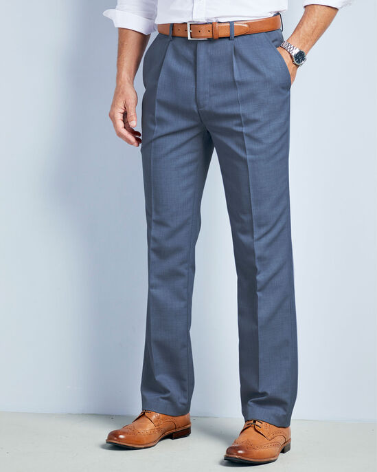 Flat Front Supreme Easy-Care Trousers