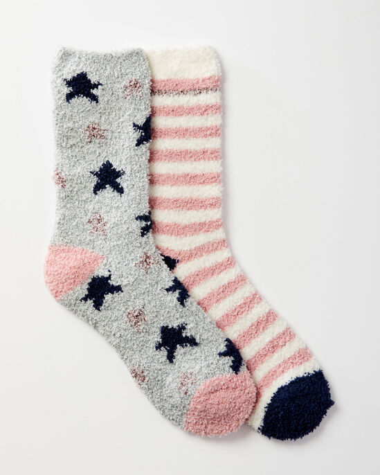 2 Pack Cosy Bed Socks