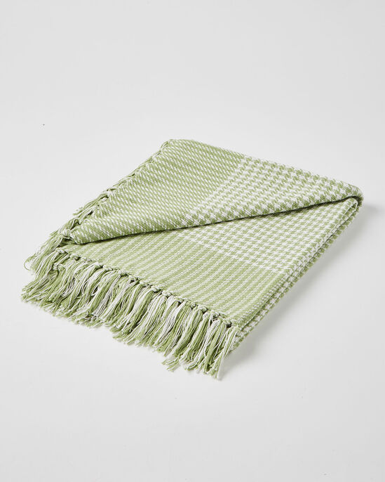 Houndstooth Cotton Throw (Large)