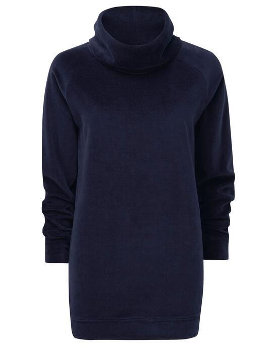 Velour Cowl Neck Tunic at Cotton Traders