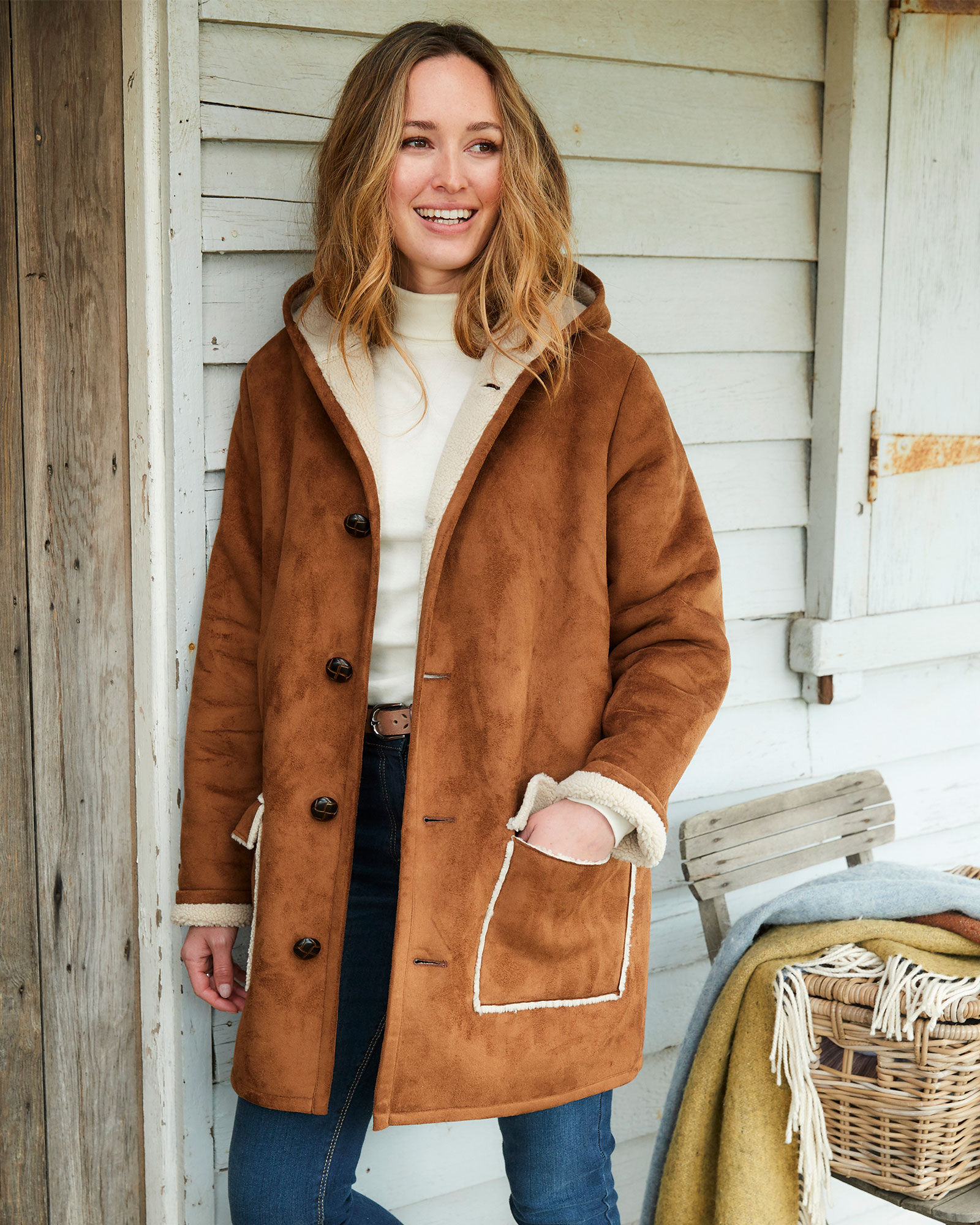 fake shearling jacket