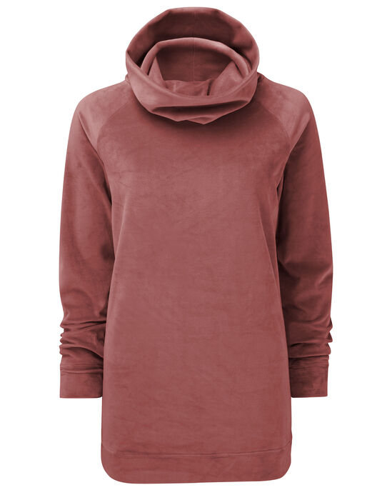 Velour Cowl Neck Tunic