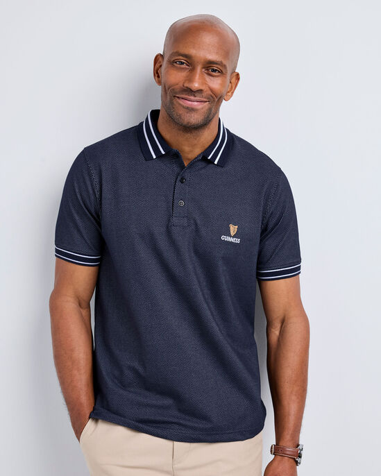 Guinness™ Short Sleeve Textured Polo Shirt