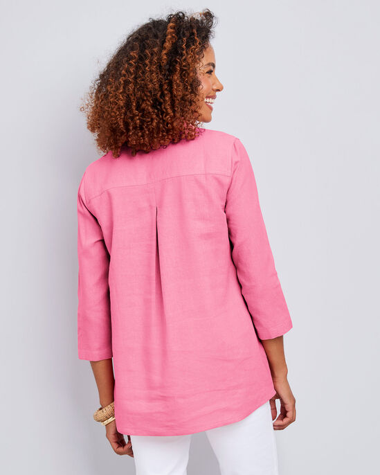 Palma ¾ Sleeve Linen-Blend Overshirt
