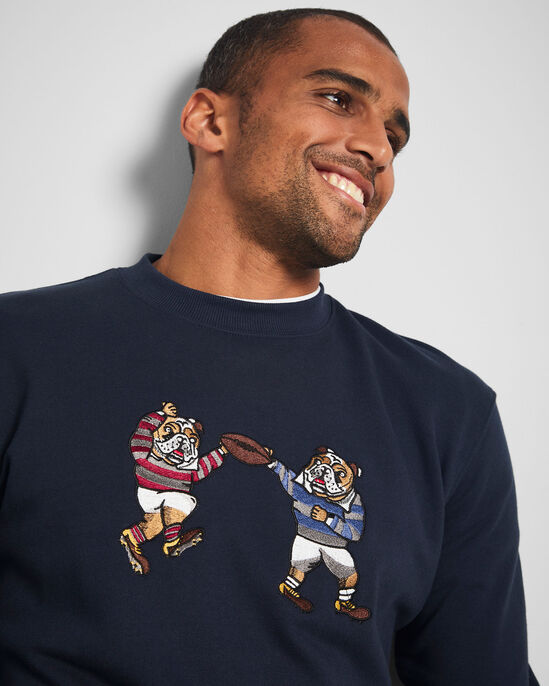 Rugby Embroidered Sweatshirt