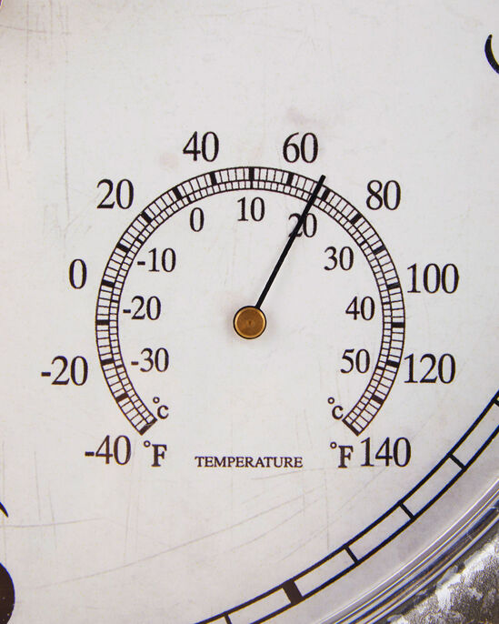 Outdoor Clock & Weather Gauge