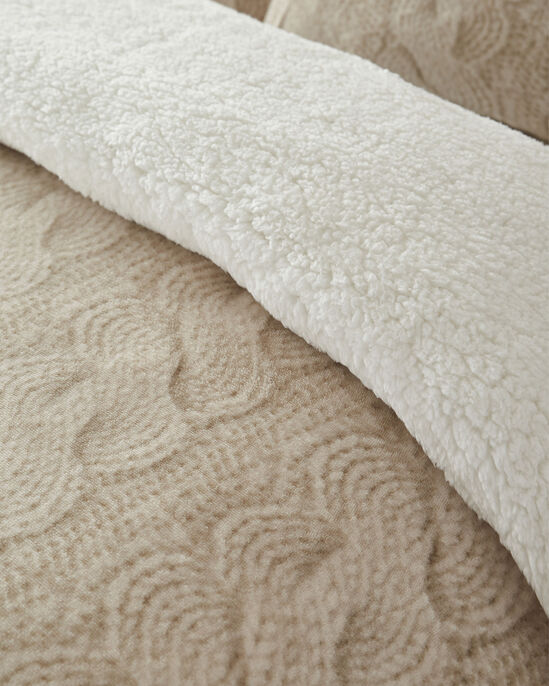 Cable Supersoft Plush Sherpa Bedding