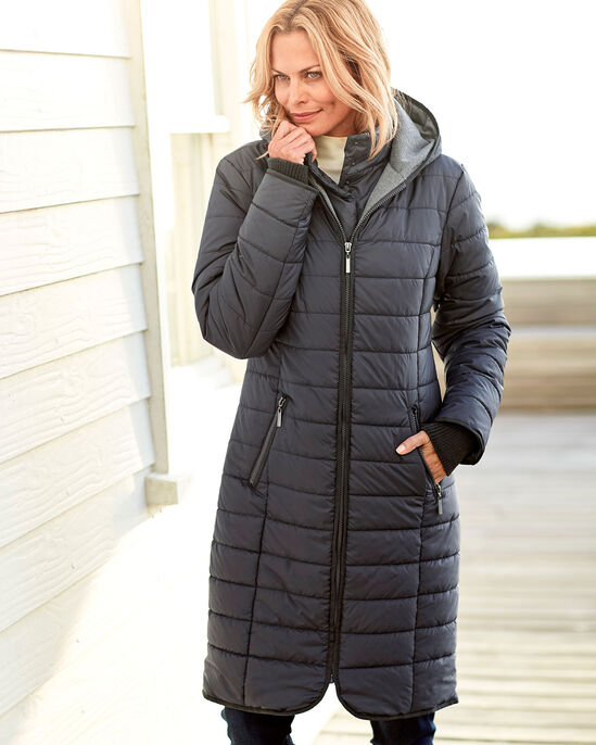 Padded Hooded Coat at Cotton Traders
