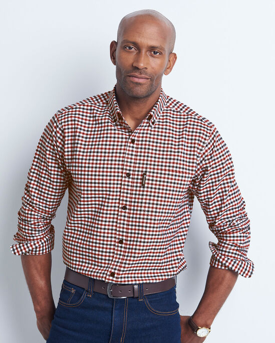 Guinness™ Long Sleeve Oxford Check Shirt