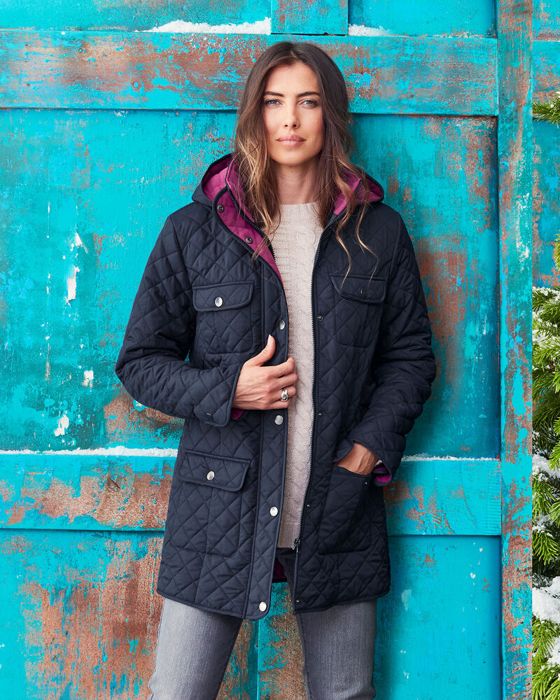 Quilted Hooded Jacket at Cotton Traders