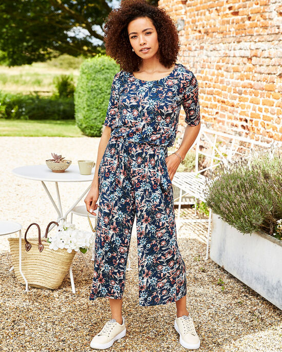 Jump-To-It Printed Jumpsuit