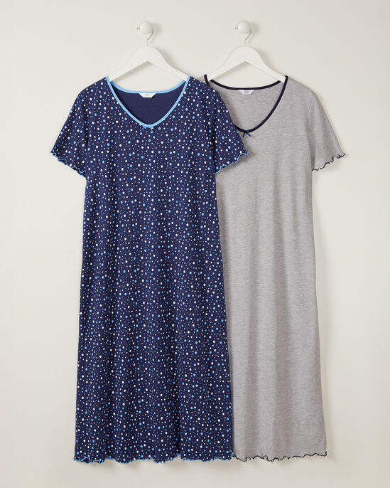 2 Pack V-Neck Nightdresses