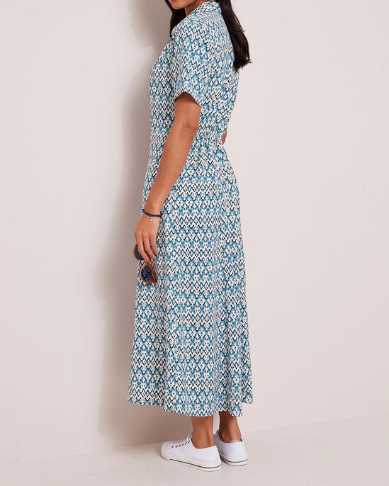 Maxi Printed Shirt Dress