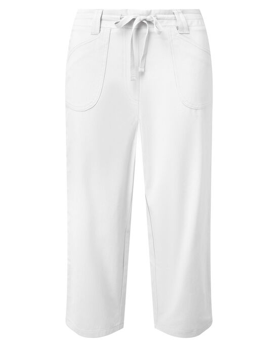 Wrinkle Free Pull-On Crop Trousers 