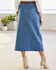 Denim Maxi Skirt