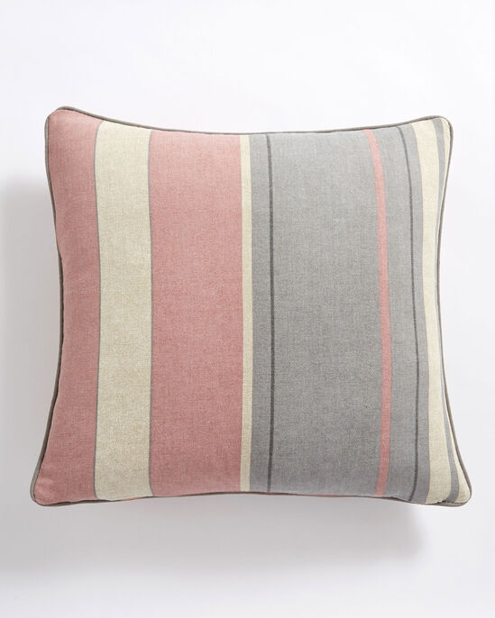 Striped Print Filled Cushion
