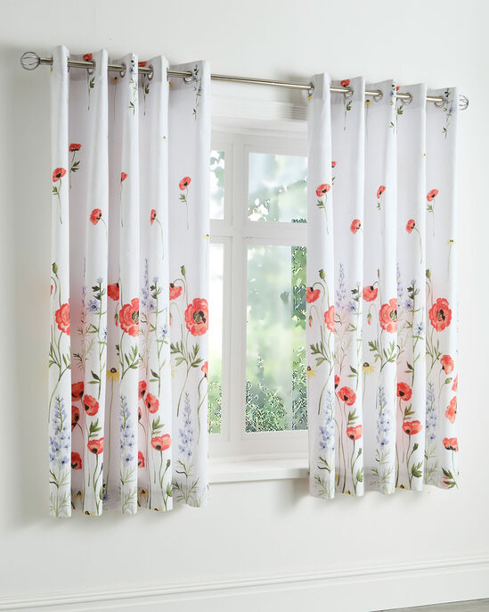 Poppy Fields Eyelet Curtains
