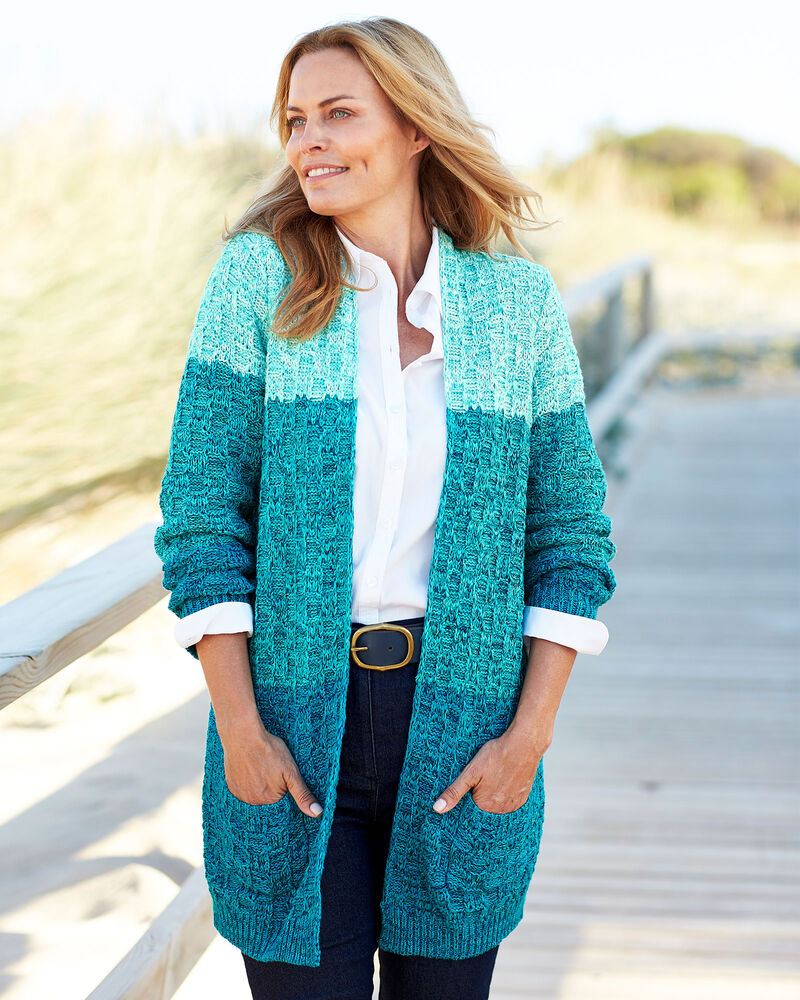 Ombre Knit Cardigan at Cotton Traders