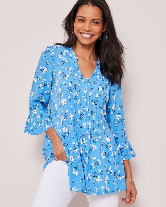 Printed Crinkle Tunic