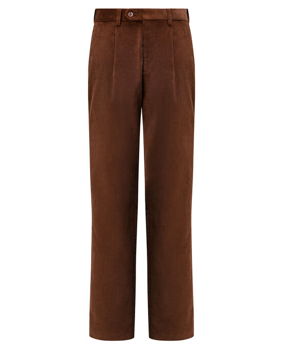 Pleat Front Cord Trousers