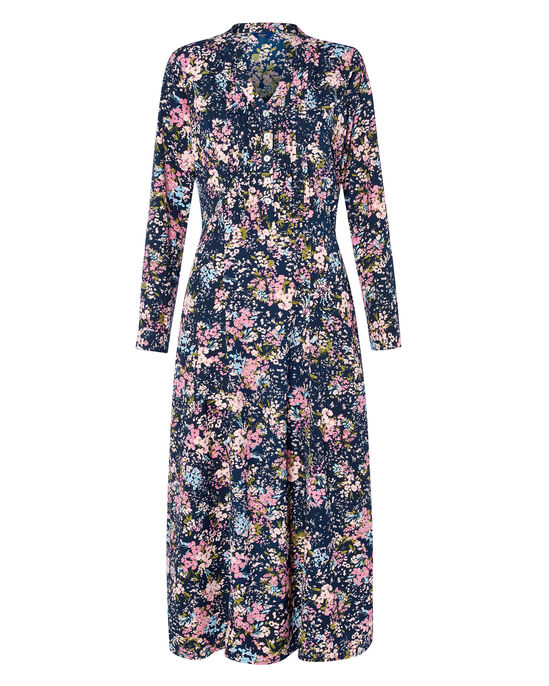 Tea-For-Two Pintuck Maxi Dress