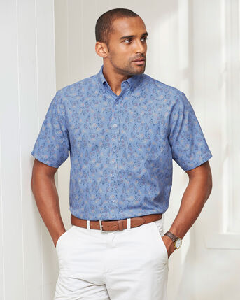 Short Sleeve Easy-Iron Print Shirt