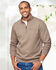 Luxury Half-Zip Rib Sweatshirt