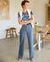Textured Jersey Straight-Leg Trousers