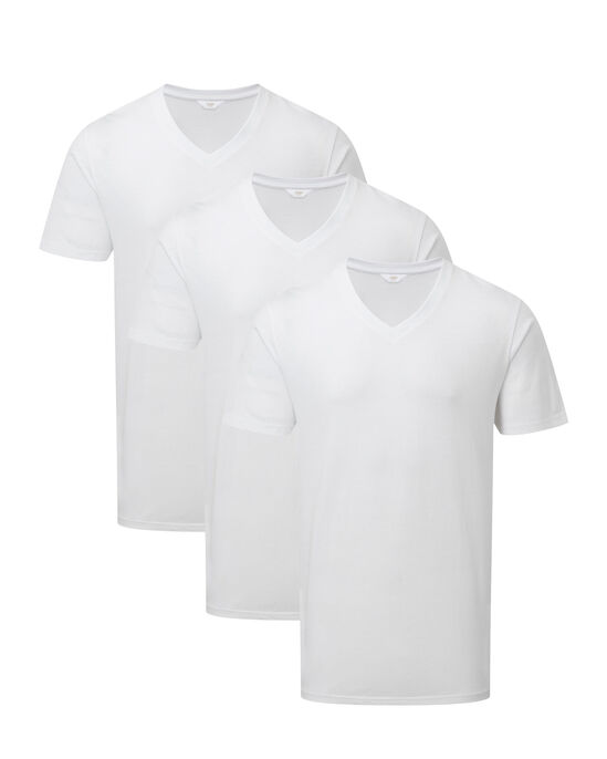 3 Pack Short Sleeve V-Neck Vests