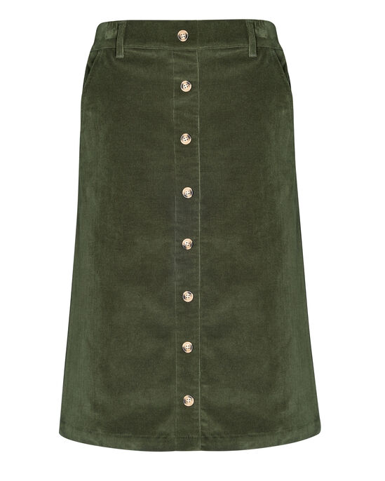 Ella Stretch Cord Midi Skirt