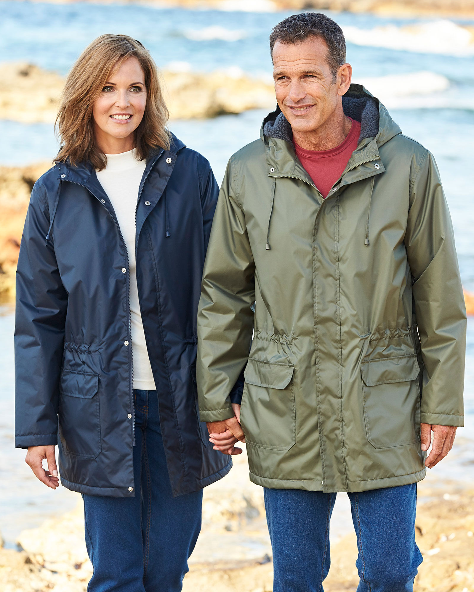 Fleece Lined Waterproof Parka at Cotton Traders