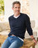 Cotton V Neck Jumper