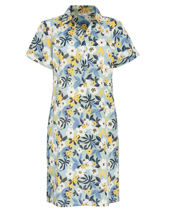Sunshine Cotton-Linen Printed Tunic Dress 