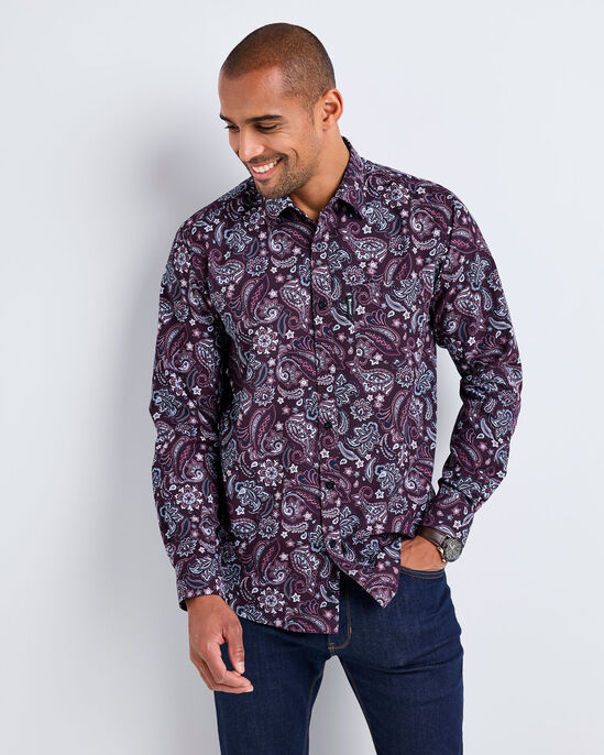 Guinness™ Long Sleeve Soft Touch Paisley Shirt