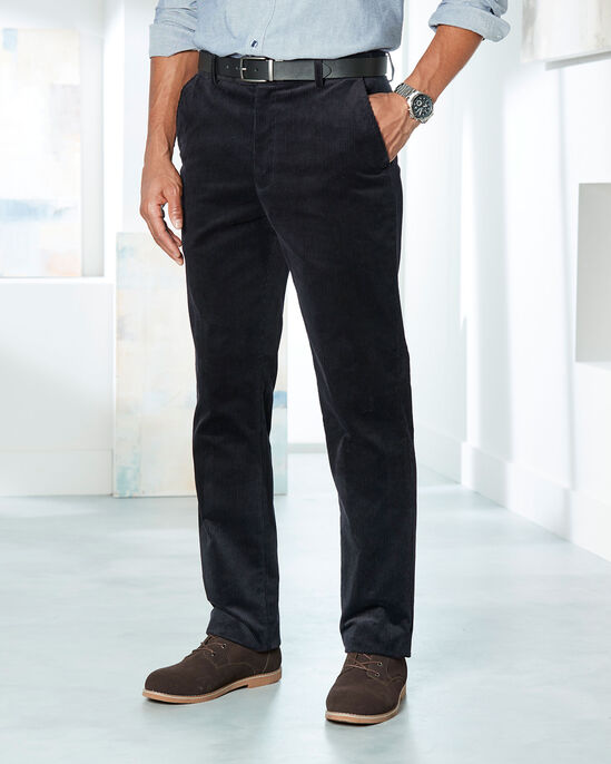 Flat Front Cord Trousers