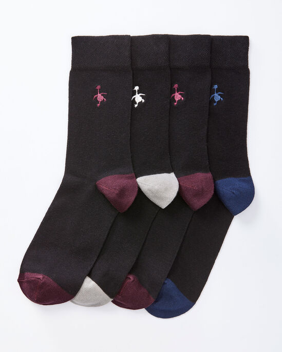 4 Pack Comfort Top Goose Socks