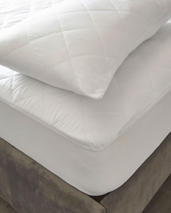 Feels Like Down Quilted Mattress & Pillow Protector Set