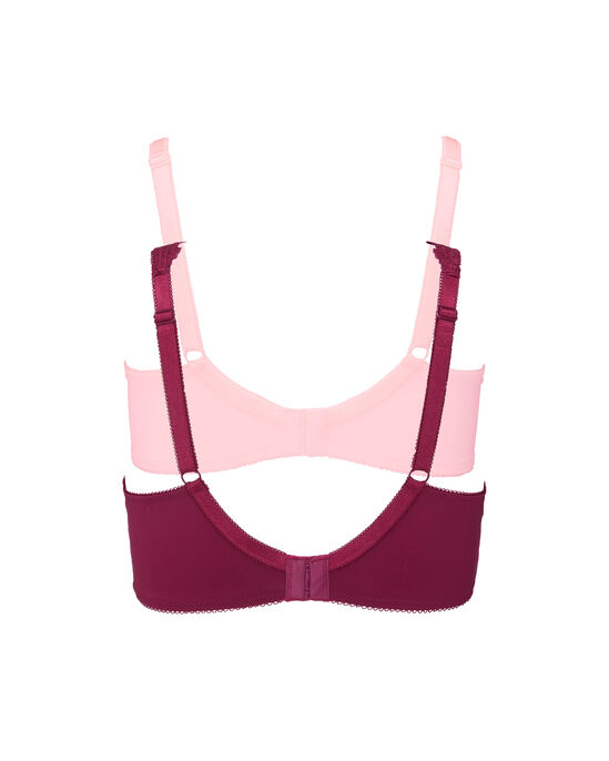 2 Pack Lily Underwired Lace Bras