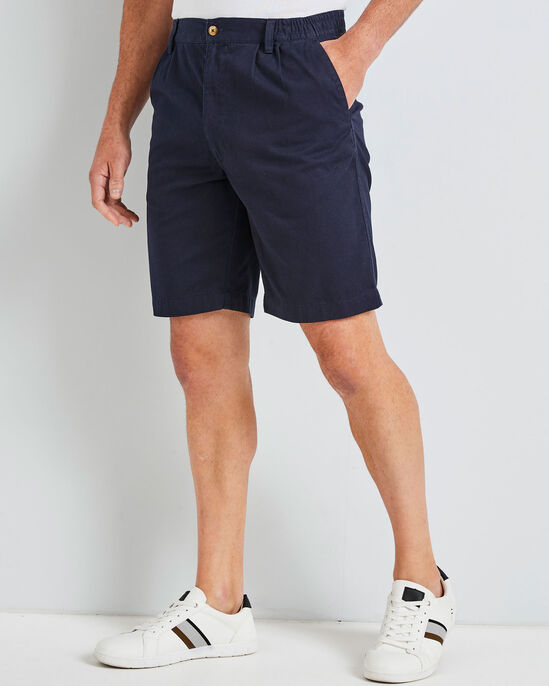 Pleat Front Comfort Shorts