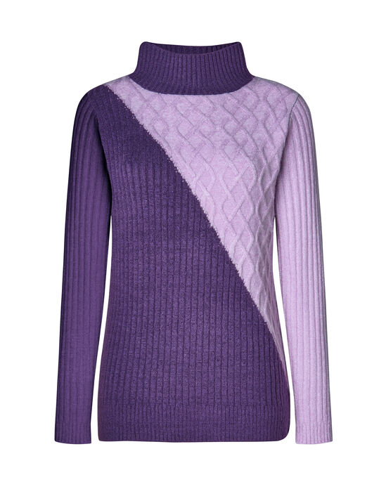 Chic Colourblock Knitted Jumper