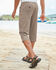 Stretch Seersucker Crop Trousers