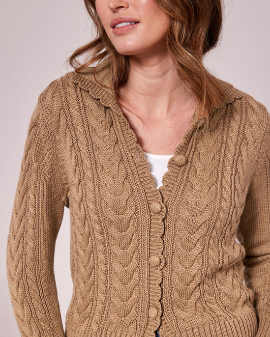 Cable Button Cardigan